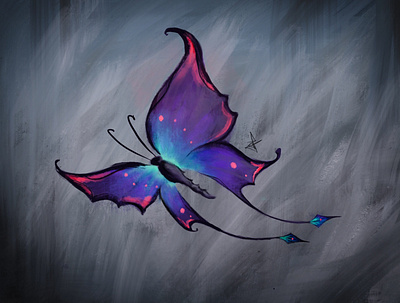 Thyroid Butterfly digital art digital painting painting