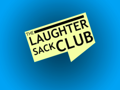 LaughterSack club branding design illustration logo typography