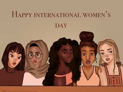 International women’s day branding characterdesign design illustration logo