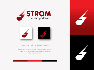 Strom Logo design logo logodesign logotype minimal