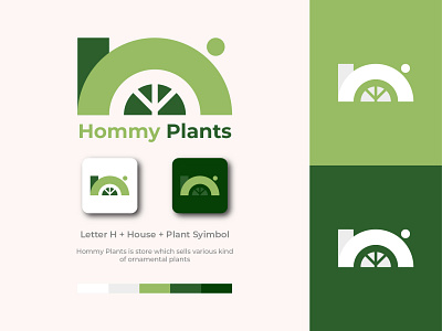 Hommy Plants design logo logodesign logotype minimal