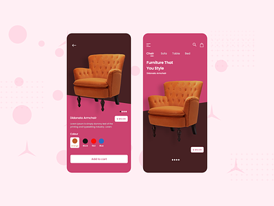 Furni - The Furniture App android apple cliffex furniture app ios modern app design ui ux