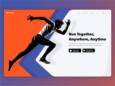 Get Set Run website events running sports website