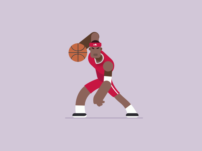 NBA Player character character art concept illustration nba player