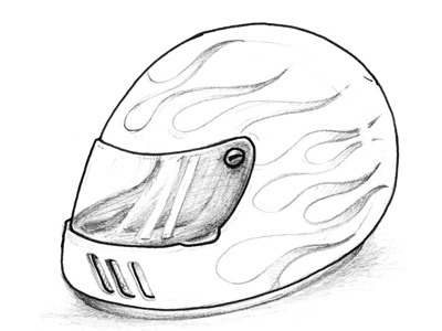 2 helmet icon sketch