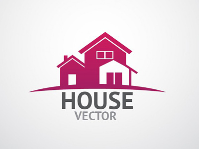 Modern house construction company logo