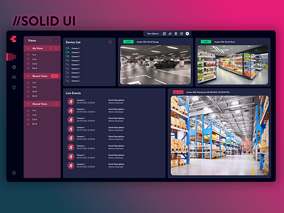 SOLID UI Design Concept branding design graphic design ui ux