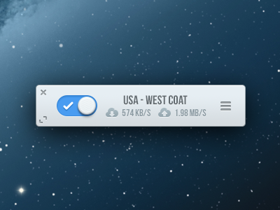 Astrill Mini App app astrill blue clean design icons mac mini switch ui