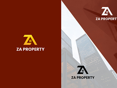 Z A \ A Z Real Estate Logo Design