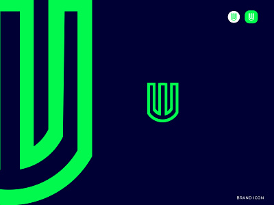 U W - W U Monogram Logo Design