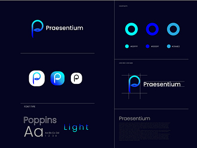 Download Free Logo Template | Letter P logo Design | Gradient app logo branding business logo company logo design design trends dope logo illustration letter p logo logo logo idea logo inspiration logo trend 2022 modern p logo p logo professional logo sleek logo uc graphic house ui