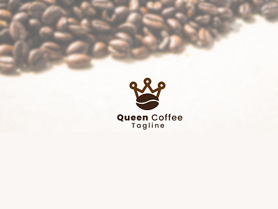 QUEEN COFFEE LOGO DESIGN - BEAN + QUEEN