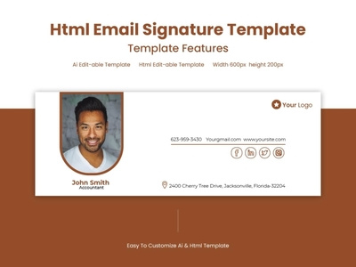 Html Email Signature Template - Email Signature by Graphic House - Logo ...