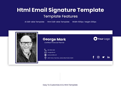 Html Email Signature Template - Email Signature business email business signature creative designtrend dope emaildesign emailsignature graphic design graphics htmlsignature htmlsignaturedesign inspiration mailchimpdesign minimal modern newsletterdesign professional signaturedesign ui ux