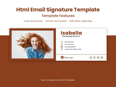 Clickable Html Email Signature Template - Email Signature