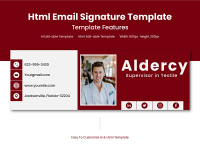 Clickable Html Email Signature Template - Email Signature