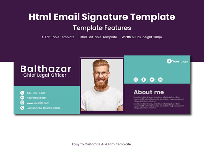 Clickable Html Email Signature Template - Email Signature