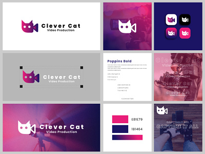 Creative Logo | Cat + Camera | App Logo Design