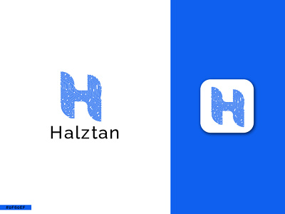 Wordmark Letter H Logo Design - Security App Logo