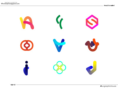 Blend Logo Design - Gradient Logo - Logo Trend 2023