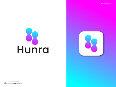 Letter H Logo Design - Branding Identity - Gradient Logo