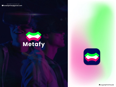 Metaverse Logo - Virtual Reality Logo - Abstract Mark - Abstract