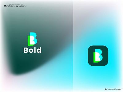 Overlapping letter b logo design - branding - inspiration