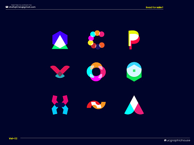 Overlapping Logo Design Collection | Modern Overlapping Logo