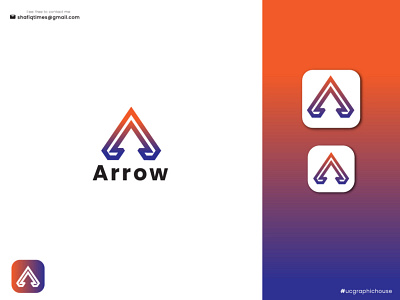 Letter A Creative Logo Design - Arrow - Speed - trendy