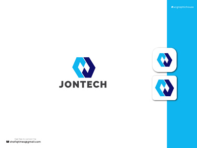 Modern Letter J Logo Design - Inspiration - Mobile App Icon