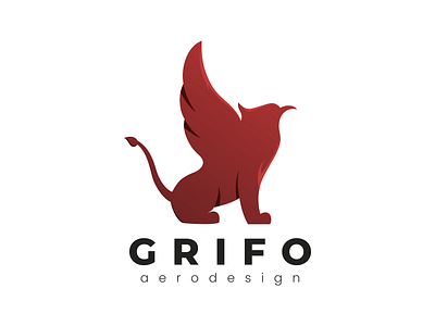 Grifo AeroDesign - Logo aerodesign branding clean design flat graphic design griffin icon illustration logo minimal vector