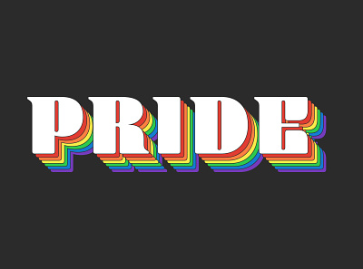 Pride Month Lettering brand color design pride pridemonth typedesign typography