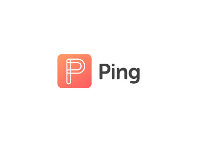 Ping - Thirty Logos Day 4 app brand icon logo logo design ping word mark