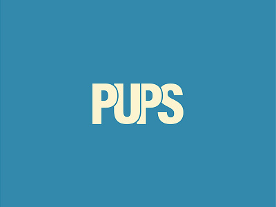 PUPS - Thirty Logos Day 15 brand brand identity icon logo logo design monogram word mark