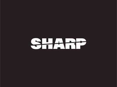 Sharp - Thirty Logos Day 16 logo logo design minimalism negative space