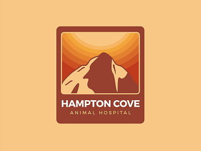 Hampton Cove Animal Hospital - Thirty Logos Day 19 brand branding logo logo design thick lines vintage