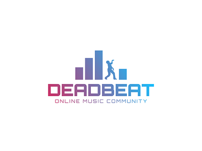 Deadbeat - Thirty Logos Day 23 brand gradient logo logo design music logo negative space