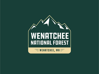 Wenatchee National Forest - Thirty Logos Day 25 logo badge logo design national forest national park logo wenatchee