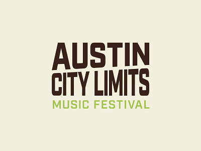 Austin City Limits Music Festival Logo austin graphic design logo logo design music festival music logo