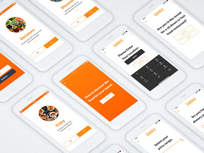 Eureka! app app design food iphone layout logo ui ui design ux