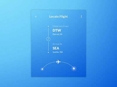 Day 020 - 100 Day UI Challenge app app design flight flight status location ui ui design ux