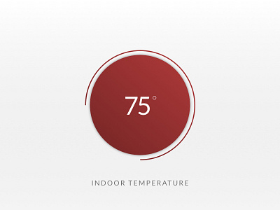 Day 022 - 100 Day UI Challenge circular dashboard layout temperature typography ui ui design ux web design