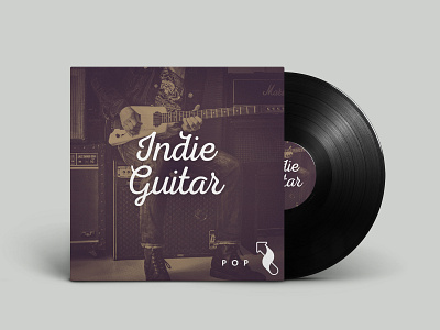 Indie Guitar Album Cover album album art branding cover artwork illustration logo logo design music music art typography