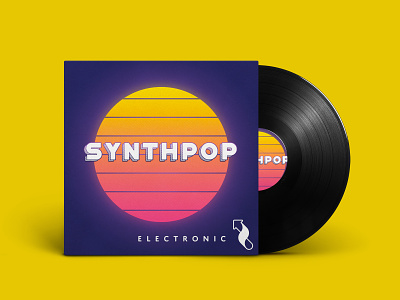Synthpop Album Cover 80s album album art album artwork album cover album cover design illustration logo logo design logodesign retro design typography vector