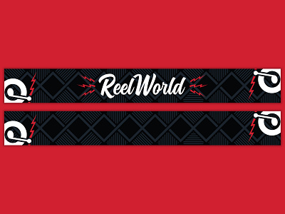 ReelWorld Scarf Design brand branding design illustration logo logo design pattern scarf scarf design type typedesign typography vector wordmark