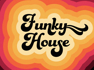 Funky House Type design funky and fresh logo logo design type design typedesign typeface typography vector