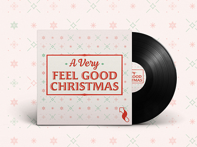 Feel Good Christmas Album Cover brand branding christmas design layout logo logo design music art typography vector