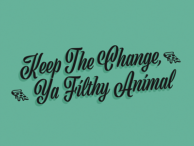 Keep the Change christmas design home alone illustration script type design typeface typography vector viktor script