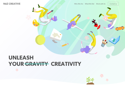 New theme for NOZ Creative Design landing page