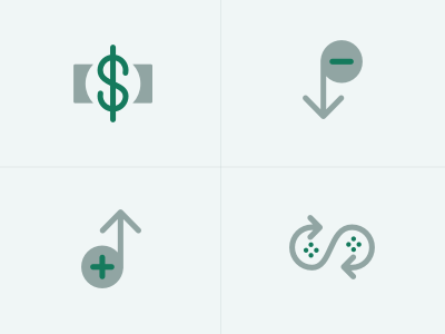 Like, icons, guys. clean rounded simple